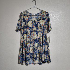 Disney Princesses Lularoe Perfect‎ Tee Shirt All Over Print Short Sleeves Top